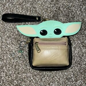 Disney Star Wars Baby Yoda wristlet Loungefly backpack